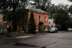 Explore the charm of Moscow with this historic red brick building set in a quiet urban environment.