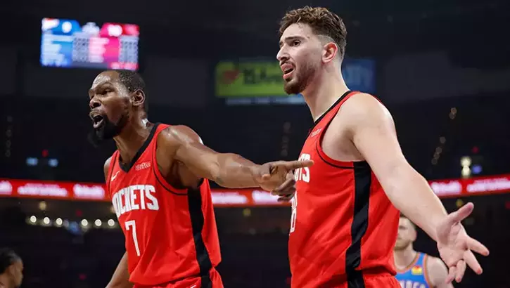 “Durant’s Cold-Blooded Three and Sengun’s Wild Savior Moment: The Game That Turned the Rockets Into a Problem”