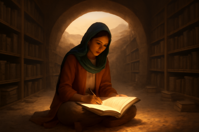 The Library Buried Under the Desert Sand That Writes Its Own Books