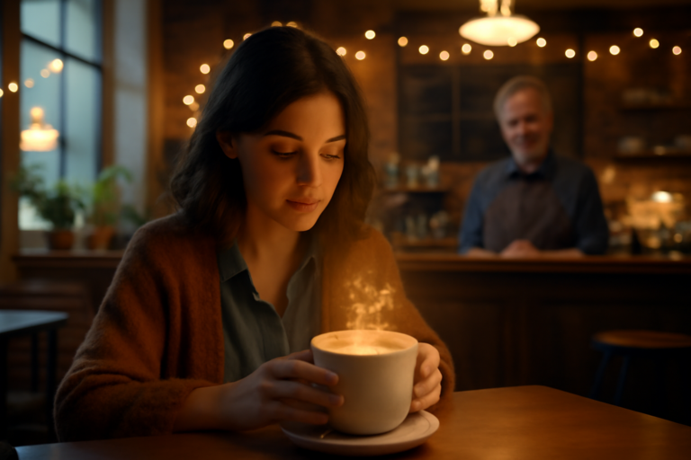The Café Where Every Cup of Coffee Shows You a Possible Future