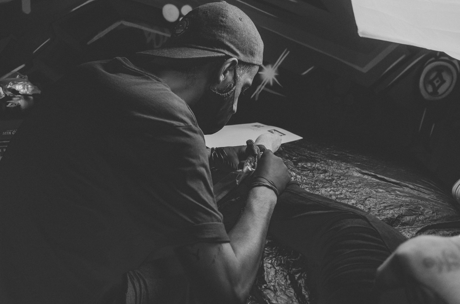 a man in a hat reading a book