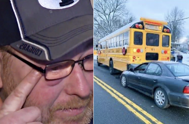 Father has no idea why bus driver keeps his daughter on bus longer than others, ‘so he followed her home’!