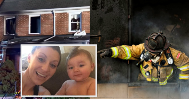 Blaze Engulfs Infant, But Firefighters Freeze When They Notice What’s On Her