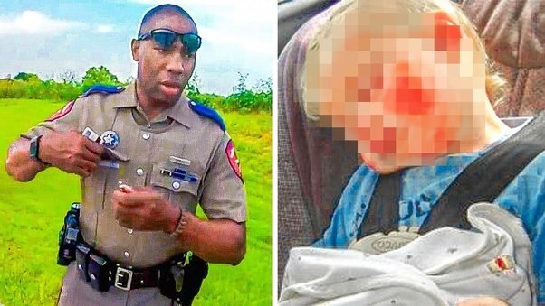 A Routine Traffic Stop Turned Alarming When The Cop Looked At His Kid In The Back Seat