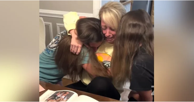 A simple question from her twin stepdaughters leaves their stepmom overwhelmed with emotion — see the heartfelt video