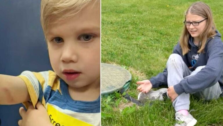 12‑year‑old girl rescues 4‑year‑old boy after he falls into open sewer