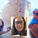 She answered an Amazon delivery — but the doorbell cam caught the driver’s urgent warning