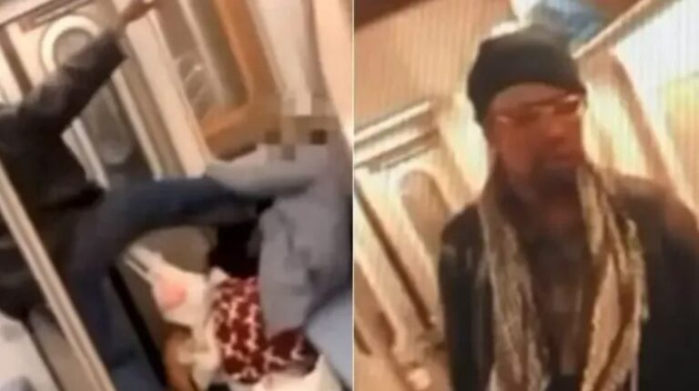 Man Repeatedly Kicks Elderly Woman In The Face In Train While Onlookers Do Nothing