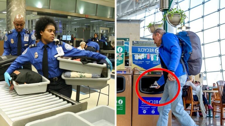Woman Sees Crying Man Throw Away a Package at Airport—What She Finds Inside Breaks Her Heart
