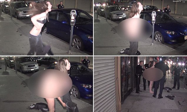 A 32‑year‑old woman led LA police on a high‑speed chase — then stripped naked as they moved in to arrest her