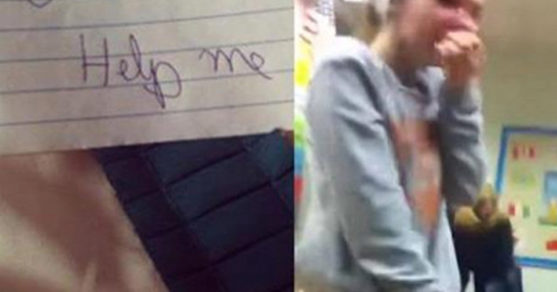 An emotional 11‑year‑old gave her teacher a note from home, prompting the teacher to dial 911 without hesitation